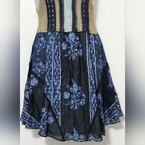FREE PEOPLE  Katie Crochet Bandana Boho Dress size Xs - Picture 10 of 10
